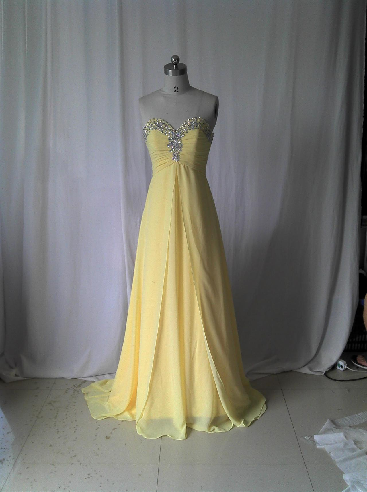 lemon evening gowns