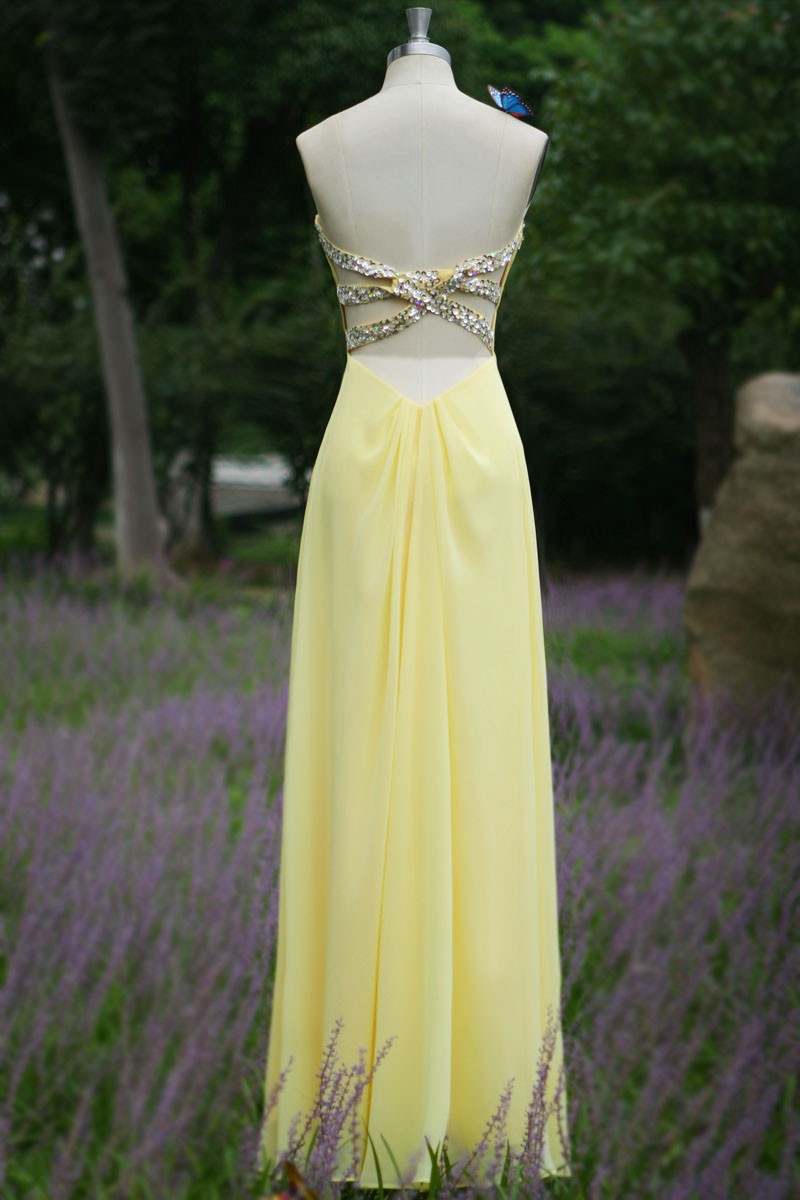 lemon evening gowns