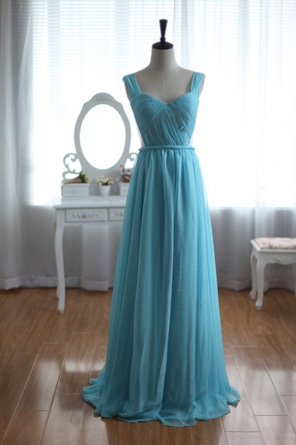 sky blue chiffon