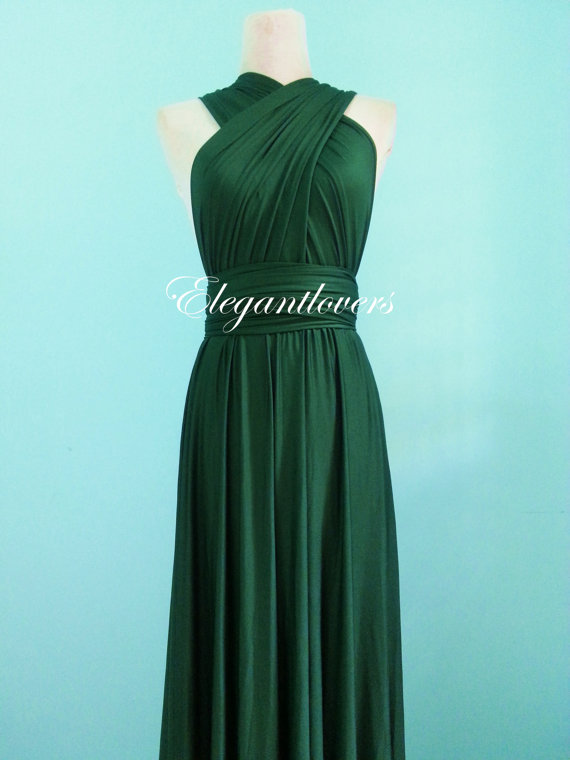 green infinity dress