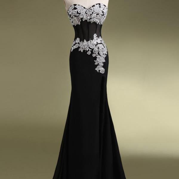 Black Prom Dress,fashion L..