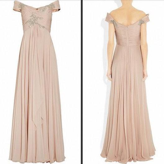 nude pink gown