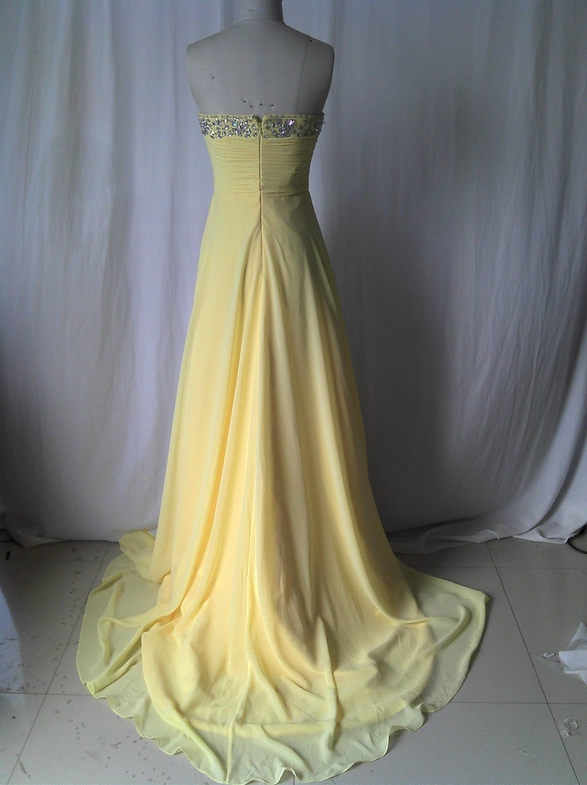 lemon evening gowns