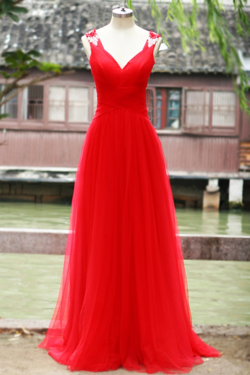 off shoulder v neck gown